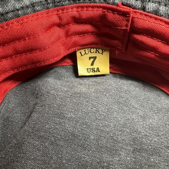 Topsail Island Bucket Hat Unisex, ￼OS /Red-Black /Stone Wash - NC Beach - Picture 6 of 10